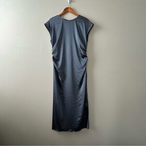 Soft Blue Gray Maxi Dress